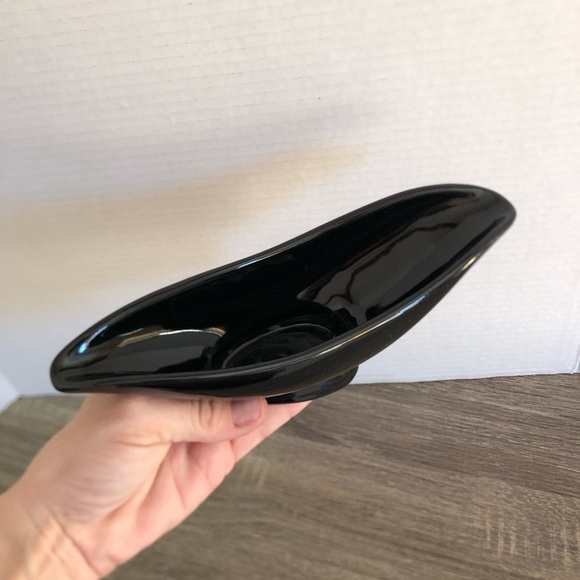 Vtg Beauceware Pottery MCM Black Ceramic Planter - Picture 9 of 14